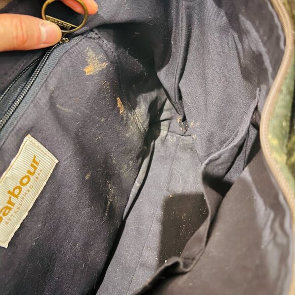 Barbour Tartan Tote Bag - Green - Picture 13 of 16